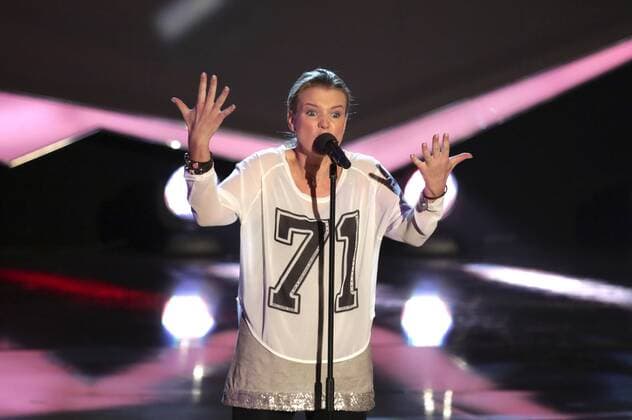 Mirja Boes bei der Aufzeichnung der ZDF TV-Show Willkommen bei Carmen Nebel - Die große Ostershow in der TUI Arena. Hannover, 28.03.2015 Foto:xS.xGabschx xFuturexImage