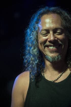 April 11, 2015 - Apr 12, 2015 - San Jose, California, USA - Kirk Hammett of Metallica discusses the topic of horror at Fear FestEvil at the RockBar Theater.  - ZUMAb18_