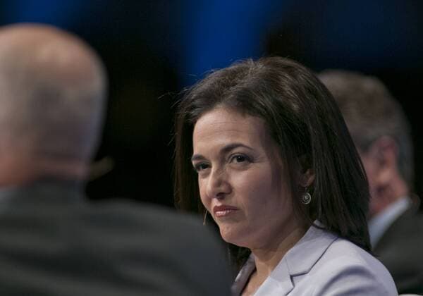 April 27, 2015 - Beverly Hills, California, U.S - Moderator, Sheryl Sandberg, Chief Operating Officer, Facebook; Founder, LeanIn.Org during the 2015 Milken Institute Global Conference held Monday April 27, 2015 at the Beverly Hilton Hotel in Beverly Hills, California. Beverly Hills U.S. - ZUMAp124
