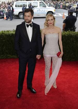 ENTERTAINMENT RED CARPET Met Gala 2015 in New York Joshua Jackson (L) and Diane Kruger arrives on the red carpet at the Costume Institute Benefit at The Metropolitan Museum of Art celebrating the opening of China: Through the Looking Glass in New York City on May 4, 2015.  NYP201505041036 JOHNxANGELILLO