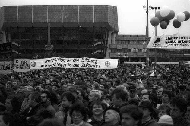 Montagsdemonstration in Leipzig