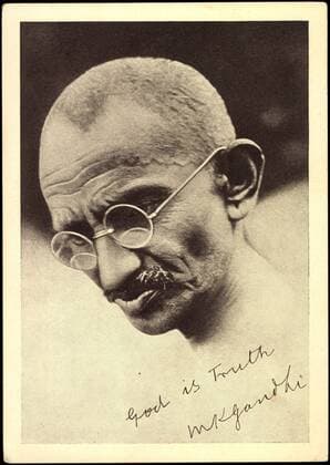 IMAGO ICONS: Mahatma Gandhi Mahatma Gandhi, indischer Rechtsanwalt, Publizist, Morallehrer,God is Truth !AUFNAHMEDATUM GESCHÄTZT!