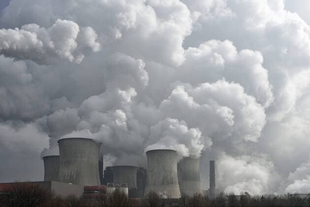 IMAGO Nature: Unsere Erde, Energiequellen, Kohlekraftwerke Germany, Niederaussem, view to coal-fired power station  RUEF001596