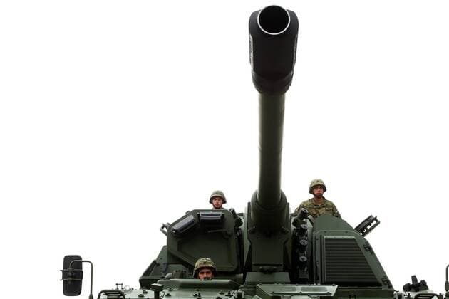 Howitzers PzH 2000 29.07.2015., Zagreb, Croatia - Croatian Armed Forces presented new Howitzers PzH 2000, which will be displayed at the parade on the occasion of Victory and Homeland Thanksgiving Day and the Day of Croatian Defenders.  RobertxAnic PIXSELL