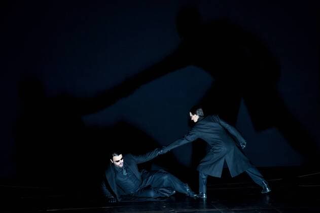29.07.2015: SALZBURGER FESTSPIELE - Tomasz KONIECZNY als Don Pizarro und Paul LORENGER als Pizarro Schatten am 29.07.2015 während der Fotoprobe der Oper FIDELIO ( Ludwig V. Beethofen ) im Grossen Festspielhaus, Salzburg, Österreich