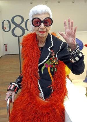 IMAGO ICONS: Iris Apfel Iris Apfel, an American businesswoman, interior designer, and fashion icon. BARCELONA  ANTONIOxMORENO