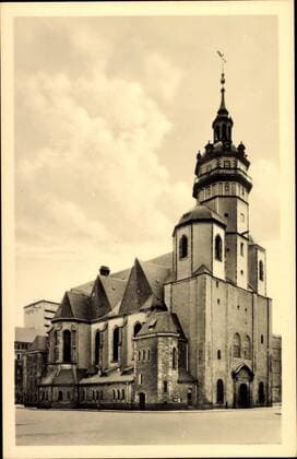 Leipzig, Nikolaikirche, Seitenansicht, Platz
