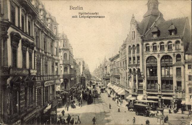 Berlin Mitte, Partie am Spittelmarkt mit Leipzigerstraße