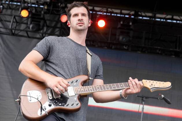 Aug. 23, 2015 - Wantagh, New York, U.S - Guitarist NOAH FELDSHUH of X Ambassadors performs live at the inaugural Billboard Hot 100 music festival at the Nikon at Jones Beach Theater in Wantagh, New York Wantagh U.S. - ZUMAs135