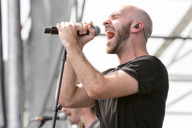 Aug. 23, 2015 - Wantagh, New York, U.S - Singer SAM HARRIS of X Ambassadors performs live at the inaugural Billboard Hot 100 music festival at the Nikon at Jones Beach Theater in Wantagh, New York Wantagh U.S. - ZUMAs135
