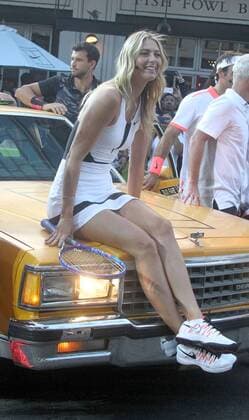 Aug. 24, 2015 - New York, New York, U.S. - Tennis star MARIA SHARAPOVA attends the NYC Street Tennis event in the Meatpacking District. New York U.S. - ZUMAk03_
