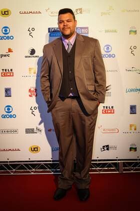 RIO DE JANEIRO, Brazil - 01 09 2015: BIG BRAZILIAN CINEMA AWARD 2015 - Babu Santana during the fourteenth edition of the Brazilian Film Grand Prize, sponsored by the Brazilian Film Academy.  Andr?xHorta