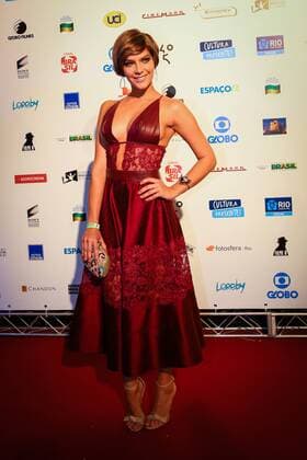 RIO DE JANEIRO, Brazil - 01 09 2015: BIG BRAZILIAN CINEMA AWARD 2015 - Isabela Santoni during the fourteenth edition of the Brazilian Film Grand Prize, sponsored by the Brazilian Film Academy.  Andr?xHorta