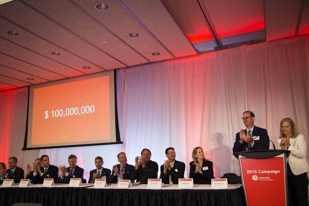 Sept. 1, 2015 - Toronto, ON, Canada - Toronto, Canada - September, 1 2015 - Mark Wiseman, President and CEO of the CPP Investment Board, and United Way s 2015 Campaign Chair, and Susan McIssac, President and CEO of United Way Toronto & York Region, announce United Way Toronto & York Region s goal of raising $100 million for the charity s first-ever region-wide fundraising campaign. Toronto Canada - ZUMAt14_