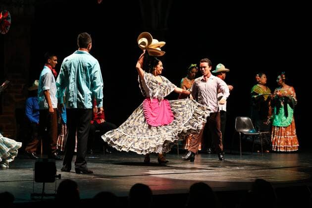 JANUARY RJ DE JANEIRO - 02 09 2015: FOLKLORE BALLET OF MEXICO - For the first time in Brazil, the Mexican Folkloric Ballet of the University Veracruzana perform at Teatro Carlos Gomes, with a free show to give the locals the 450th anniversary of the City Rio de Janeiro.  Andr?xHorta