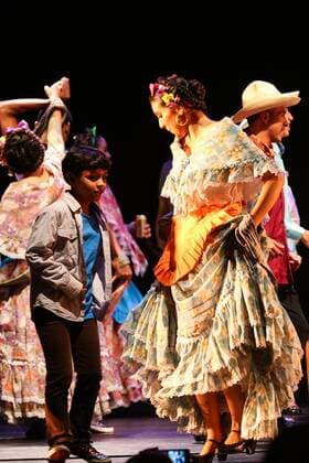 JANUARY RJ DE JANEIRO - 02 09 2015: FOLKLORE BALLET OF MEXICO - For the first time in Brazil, the Mexican Folkloric Ballet of the University Veracruzana perform at Teatro Carlos Gomes, with a free show to give the locals the 450th anniversary of the City Rio de Janeiro.  Andr?xHorta