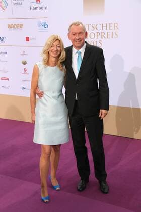 Christina-Maria Purkert and Lutz Marmor bei der Verleihung Deutscher Radiopreis 2015 am 03.09.2015 in Hamburg Deutscher Radiopreis 2015 in Hamburg 