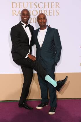 Yared Dibaba und sein Bruder Benji Dibaba bei der Verleihung Deutscher Radiopreis 2015 am 03.09.2015 in Hamburg Deutscher Radiopreis 2015 in Hamburg 