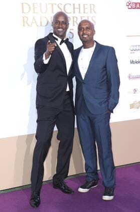 Yared Dibaba mit Bruder Benjamin bei der Verleihung vom Deutschen Radiopreis 2015 im Schuppen 52. Hamburg, 03.09.2015 Foto:xU.xGlockmannx xFuturexImage