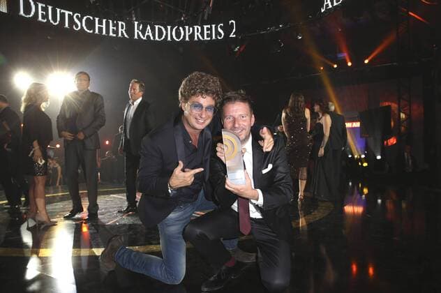 Atze Schröder und Thorsten Schorn bei der Verleihung vom Deutschen Radiopreis 2015 im Schuppen 52. Hamburg, 03.09.2015 Foto:xU.xGlockmannx xFuturexImage
