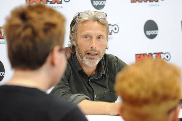 Sept. 4, 2015 - Toronto, Ontario, Canada - September 4, 2015 - Toronto, Ontario, Canada - Danish actor, Mads Mikkelsen appears at Fan Expo Canada at the Metro Toronto Convention Centre in Toronto, Canada. Toronto Canada - ZUMAm115