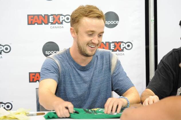 Sept. 4, 2015 - Toronto, Ontario, Canada - September 4, 2015 - Toronto, Ontario, Canada - English actor, Tom Felton appears at Fan Expo Canada at the Metro Toronto Convention Centre in Toronto, Canada. Toronto Canada - ZUMAm115