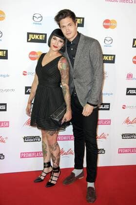 Nessi mit Begleitung bei Music meets Media 2015 im Sheraton Berlin Grand Hotel Esplanade. Berlin, 04.09.2015 Foto:xFredericx xFuturexImage