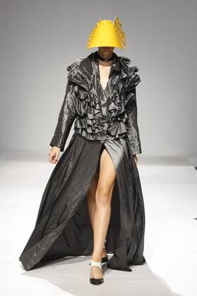 Sept. 5, 2015 - Kiev, Ukraine - A model presents a creation by Ukrainian designer THEO during the Mercedes-Benz Kiev Fashion Days in Kiev,Ukraine,05 September 2015. The event presents Spring Summer 2016 collections by Ukrainian and international designers from 3 to 6 September. Kiev Ukraine - ZUMAg194