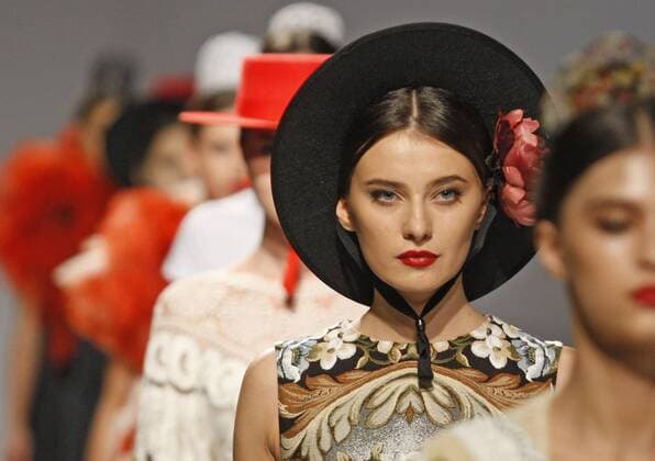 Sept. 5, 2015 - Kiev, Ukraine - A model presents a creation by Armenian designer VAHAN KHACHATRYAN during the Mercedes-Benz Kiev Fashion Days in Kiev,Ukraine,05 September 2015. The event presents Spring Summer 2016 collections by Ukrainian and international designers from 3 to 6 September. Kiev Ukraine - ZUMAg194