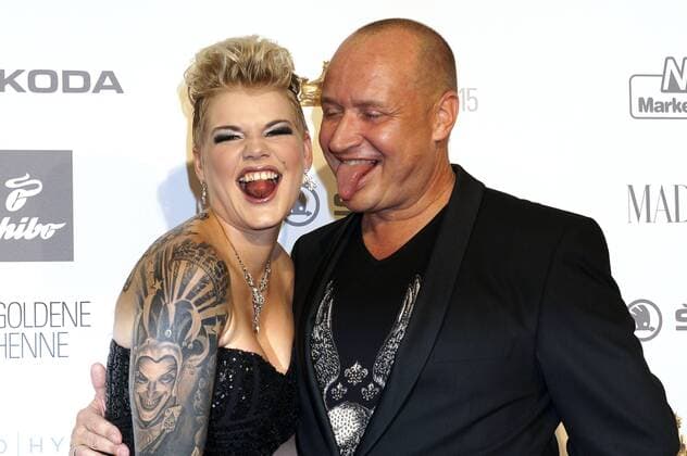 Melanie Mueller mit Gatte Mike Blümer bei der Verleihung der 21. Goldenen Henne 2015 im Velodrom. Berlin, 05.09.2015 Foto:xJ.xQuinternx xFuturexImage