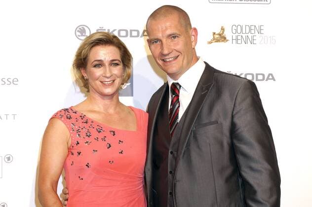 Claudia Pechstein mit Freund Matthias Grosse bei der Verleihung der 21. Goldenen Henne 2015 im Velodrom. Berlin, 05.09.2015 Foto:xJ.xQuinternx xFuturexImage