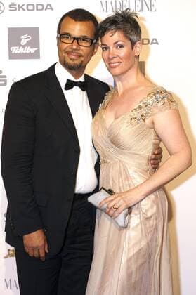 Nikolaus Okonkwo und Cheryl Shepard bei der Verleihung der 21. Goldenen Henne 2015 im Velodrom. Berlin, 05.09.2015 Foto:xJ.xQuinternx xFuturexImage