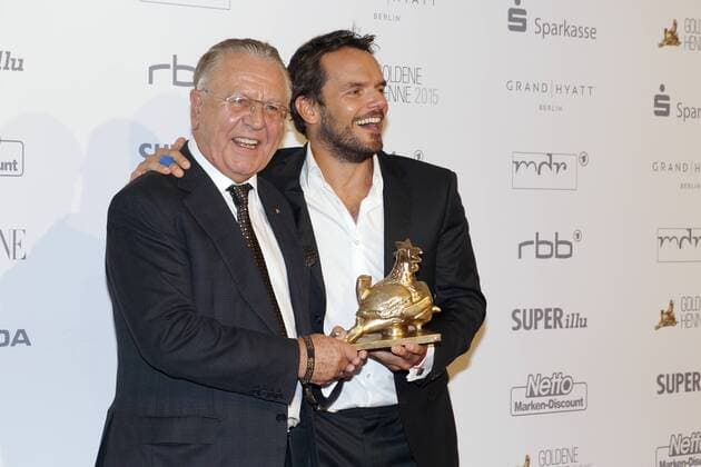 Heinz Horrmann und Steffen Henssler bei der Verleihung der 21. Goldenen Henne 2015 im Velodrom. Berlin, 05.09.2015 Foto:xJ.xQuinternx xFuturexImage