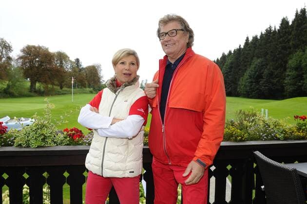 Marianne und Michael 21. Tabaluga Golf Cup 2015 Benefiz, Charity Golf Golfclub Golfclub Tutzing b. München 05.September 2015