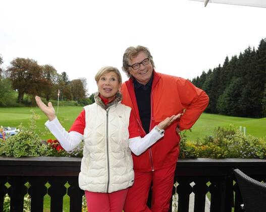 Marianne und Michael 21. Tabaluga Golf Cup 2015 Benefiz, Charity Golf Golfclub Golfclub Tutzing b. München 05.September 2015