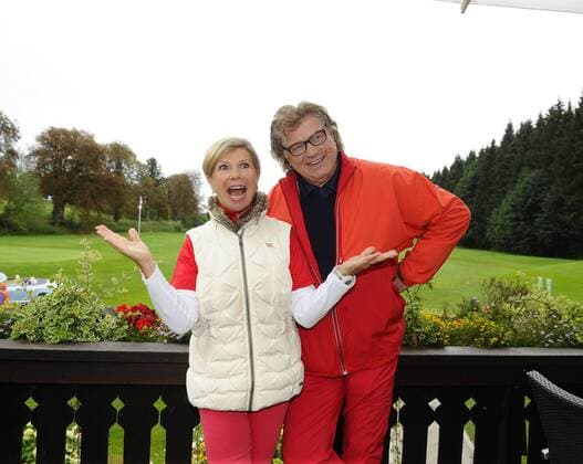 Marianne und Michael 21. Tabaluga Golf Cup 2015 Benefiz, Charity Golf Golfclub Golfclub Tutzing b. München 05.September 2015