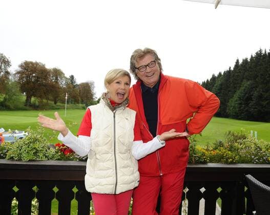 Marianne und Michael 21. Tabaluga Golf Cup 2015 Benefiz, Charity Golf Golfclub Golfclub Tutzing b. München 05.September 2015