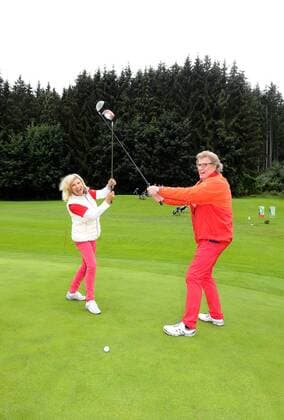 Marianne und Michael 21. Tabaluga Golf Cup 2015 Benefiz, Charity Golf Golfclub Golfclub Tutzing b. München 05.September 2015