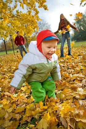 Family spending time together in park.  1275804