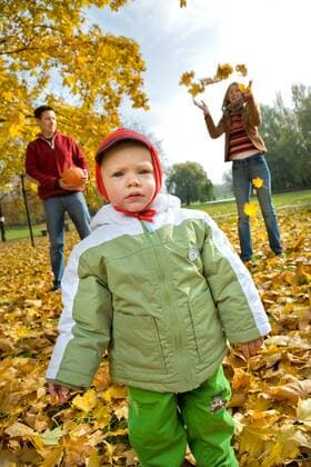 Family spending time together in park.  1275807