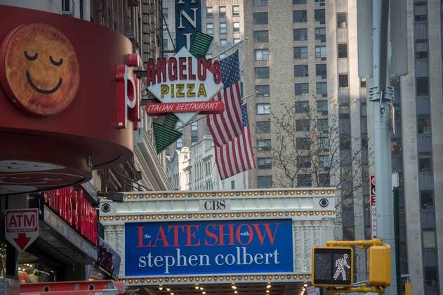 Sept. 3, 2015 - New York, New York, U.S. - The Ed Sullivan Theater, home to the Late Show with Stephen Colbert scheduled to premiere on CBS, Thursday September 3, 2015. New York U.S. - ZUMAb09_