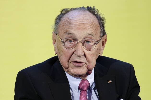 09.09.2015, Berlin, Deutschland - Festveranstaltung der Freie Demokratische Partei, FDP, aus Anlass des 25-jährigen Jubiläums der Unterzeichnung des 2+4 Vertrages am 12. September 1990, in Anwesenheit des damaligen FDP-Aussenministers Hans-Dietrich Genscher. Foto: Hans-Dietrich Genscher, FDP, Aussenminister a.D.