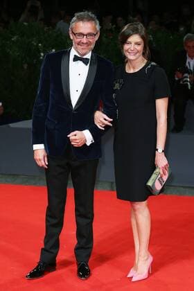 VENICE, ITALY - SEPTEMBER 09: Laurent Vinay and Chiara Mastroianni attend the Premio Jaeger-LeCoultre Glory to the Filmmaker Red Carpet during 72nd Venice Film Festival at Palazzo Del Cinema on September 9, 2015 in Venice, Italy. markxcape