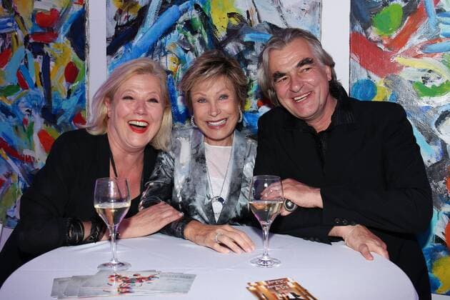 Susanne Wiebe, Dr. med. Antje-Katrin Kühnemann, Karsten Temme, Susanne Wiebe Fashion Art Show in Muenchen am 09.09.2015