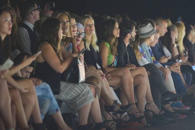 IMAGO ICONS: Iris Apfel Iris Apfel and Karolina Kurkova sit on the front row at the Desigual Fashion Show at IMG New York Fashion Week: The Shows Spring Summer 2016 Collections in New York City on September 10, 2015.  NYP20150910107 ANDREAxHANKS