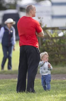 . 12 09 2015. Minchinhampton, United Kingdom. Whatley Manor International Horse Trials. Gatcombe Park. Mike Tindall and daughter Mia.  xi-Imagesx IIM-11002-0023