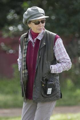 . 12 09 2015. Minchinhampton, United Kingdom. Whatley Manor International Horse Trials. Gatcombe Park. Princess Anne walks the X country Course.  xi-Imagesx IIM-11002-0027