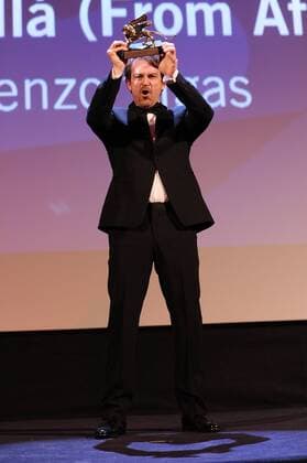 72nd Venice Film Festival, Awards Ceremony Pictured: Lorenzo Vigas, Golden Lion for the best film Desde Alla  AlbertoxTerenghi Veneziax2015