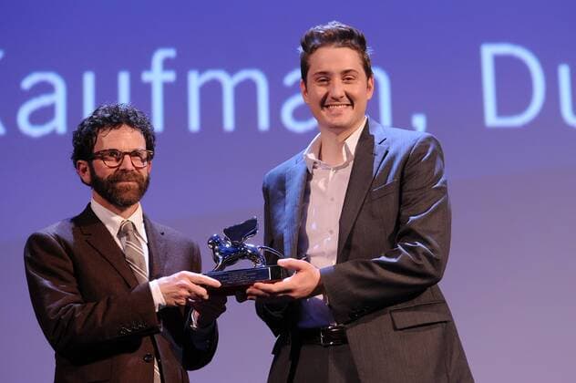 72nd Venice Film Festival, Awards Ceremony Pictured: Charlie Kaufman, Duke Johnson, grand prix of the jury Venezia 72  AlbertoxTerenghi Veneziax2015