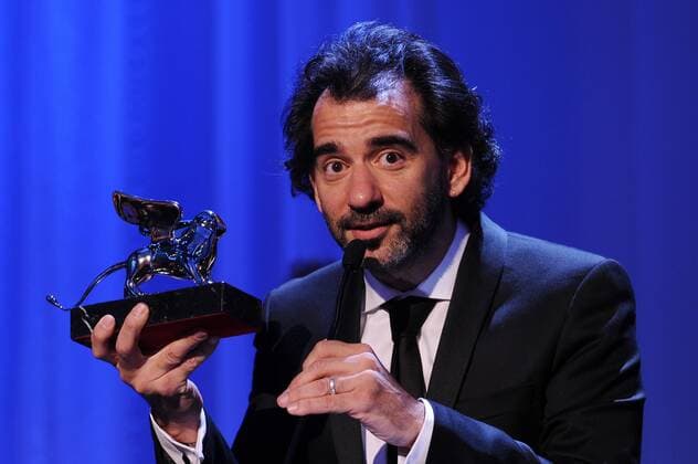 72nd Venice Film Festival, Awards Ceremony Pictured: Pablo Trapero, Silver Lion for the best director for the film El Clan  AlbertoxTerenghi Veneziax2015